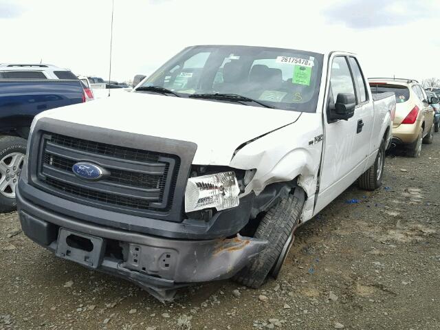 1FTEX1CM1DFA94219 - 2013 FORD F150 SUPER WHITE photo 2