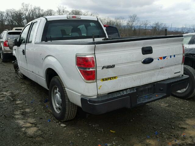 1FTEX1CM1DFA94219 - 2013 FORD F150 SUPER WHITE photo 3