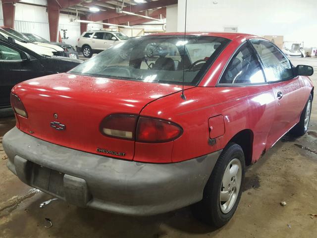 1G1JC1249WM118785 - 1998 CHEVROLET CAVALIER B RED photo 4