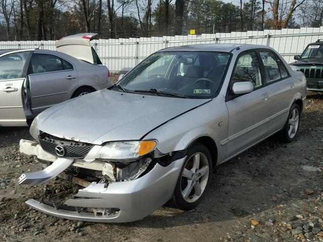 JM1BJ225031136203 - 2003 MAZDA PROTEGE DX SILVER photo 2