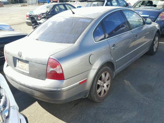 WVWAD63B25P001819 - 2005 VOLKSWAGEN PASSAT GLS GRAY photo 4