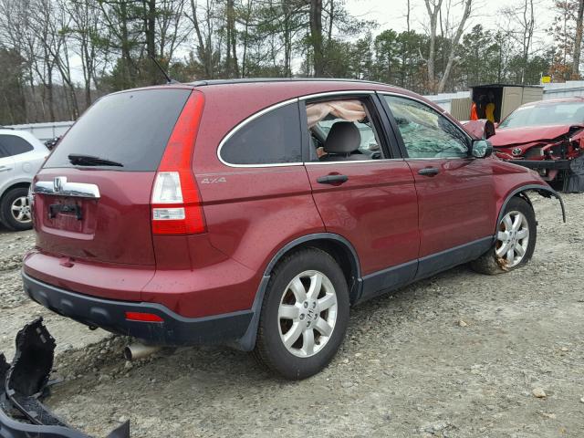 JHLRE48527C054461 - 2007 HONDA CR-V EX RED photo 4