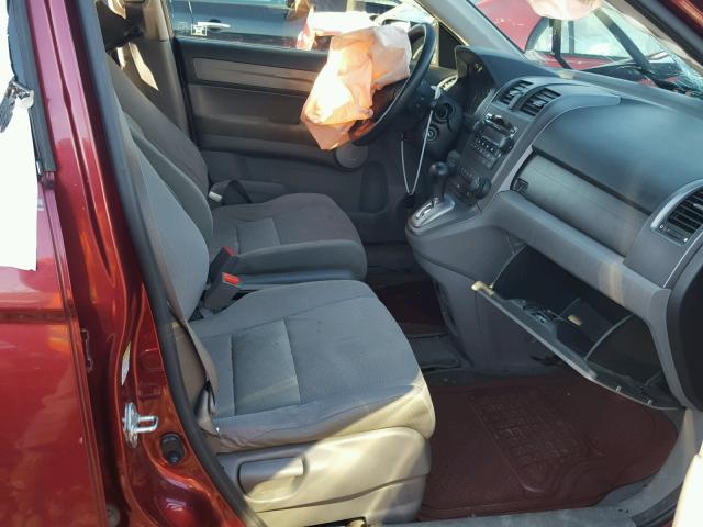 JHLRE48527C054461 - 2007 HONDA CR-V EX RED photo 5