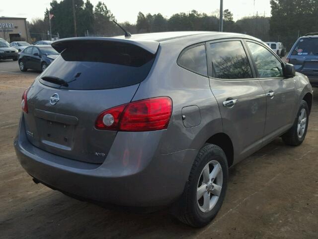 JN8AS5MV1AW606380 - 2010 NISSAN ROGUE S GRAY photo 4