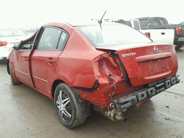 3N1AB61E29L615650 - 2009 NISSAN SENTRA 2.0 RED photo 3