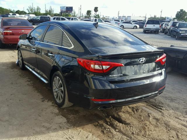 5NPE34AF3GH411025 - 2016 HYUNDAI SONATA SPO BLACK photo 3