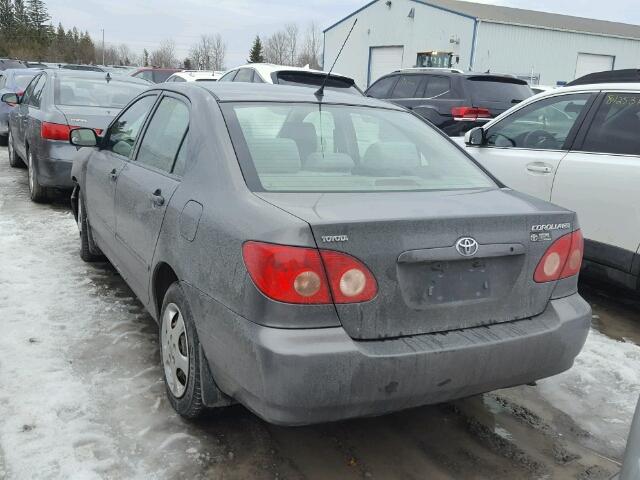 2T1BR32E27C832092 - 2007 TOYOTA COROLLA CE GRAY photo 3