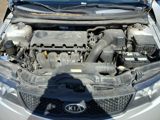 KNAFT4A20A5115305 - 2010 KIA FORTE LX SILVER photo 7