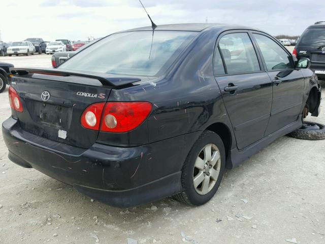 2T1BR32E55C471325 - 2005 TOYOTA COROLLA CE BLACK photo 4