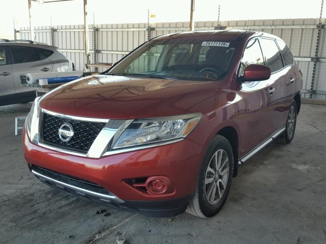 5N1AR2MN2EC663776 - 2014 NISSAN PATHFINDER RED photo 2