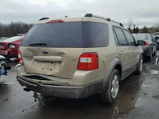 1FMDK02137GA42550 - 2007 FORD FREESTYLE BEIGE photo 4