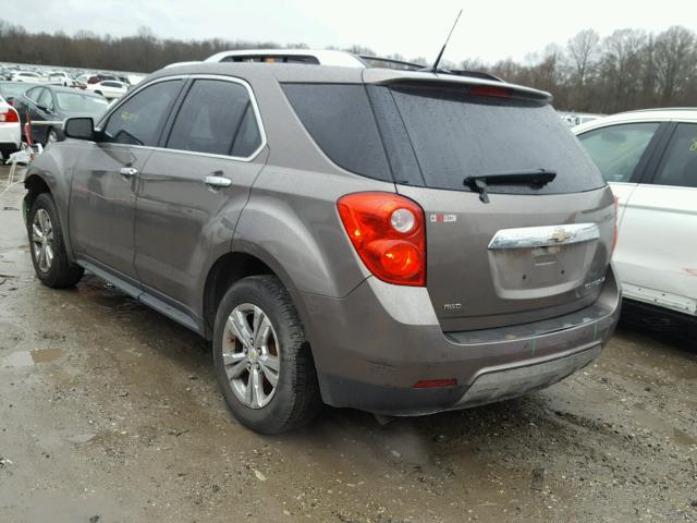 2CNFLGEC7B6278221 - 2011 CHEVROLET EQUINOX LT BROWN photo 3