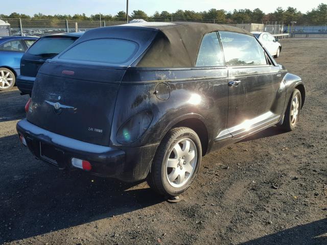 3C3EY55E05T604310 - 2005 CHRYSLER PT CRUISER BLACK photo 4