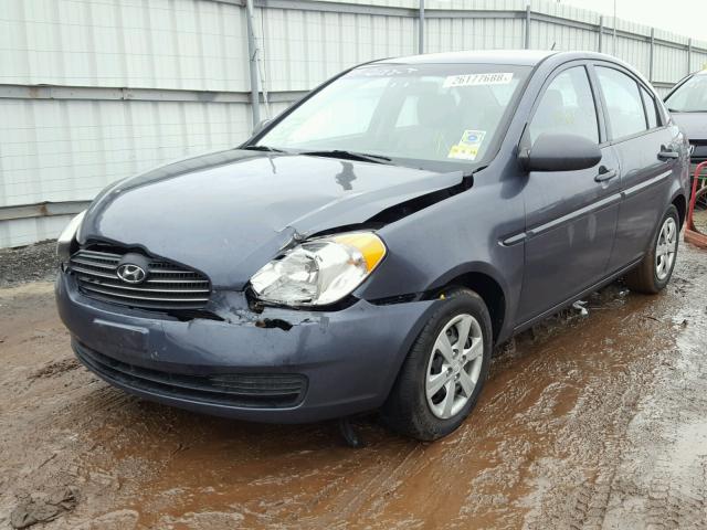 KMHCN46C39U349517 - 2009 HYUNDAI ACCENT GLS GRAY photo 2