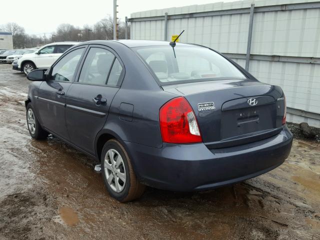 KMHCN46C39U349517 - 2009 HYUNDAI ACCENT GLS GRAY photo 3