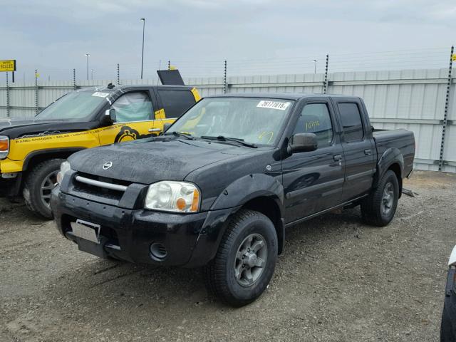 1N6ED27T74C439980 - 2004 NISSAN FRONTIER C BLACK photo 2