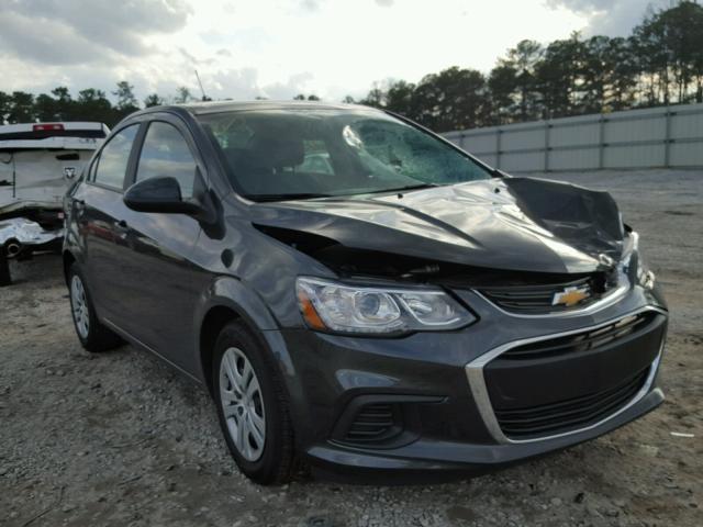 1G1JB5SH4H4161270 - 2017 CHEVROLET SONIC LS GRAY photo 1