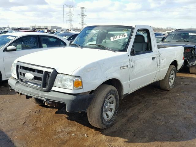 1FTYR10D97PA21030 - 2007 FORD RANGER WHITE photo 2