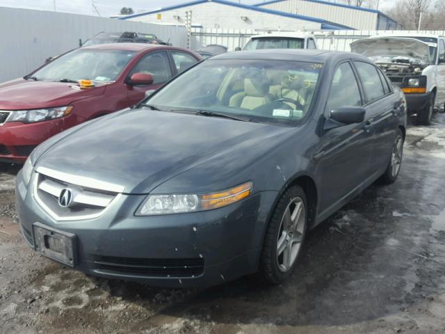 19UUA66244A021588 - 2004 ACURA TL GREEN photo 2