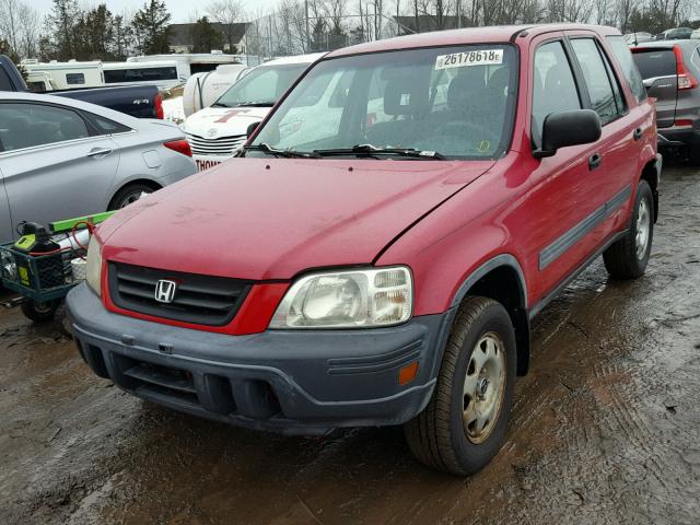 JHLRD1847YS018586 - 2000 HONDA CR-V LX RED photo 2