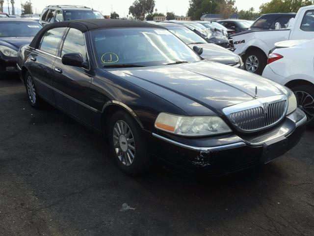 1LNHM81W13Y630328 - 2003 LINCOLN TOWN CAR E BLACK photo 1