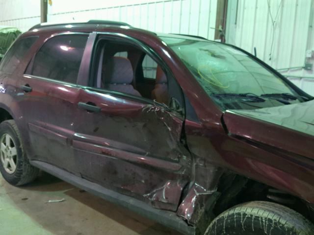 2CNDL23F776014396 - 2007 CHEVROLET EQUINOX LS BURGUNDY photo 10