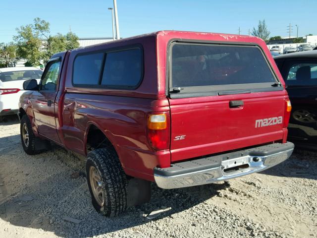 4F4YR12D31TM21247 - 2001 MAZDA B2300 RED photo 3