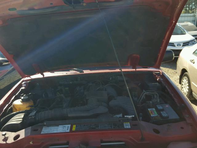 4F4YR12D31TM21247 - 2001 MAZDA B2300 RED photo 7