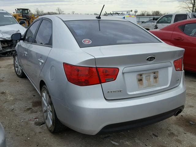 KNAFW4A3XA5051810 - 2010 KIA FORTE SX SILVER photo 3