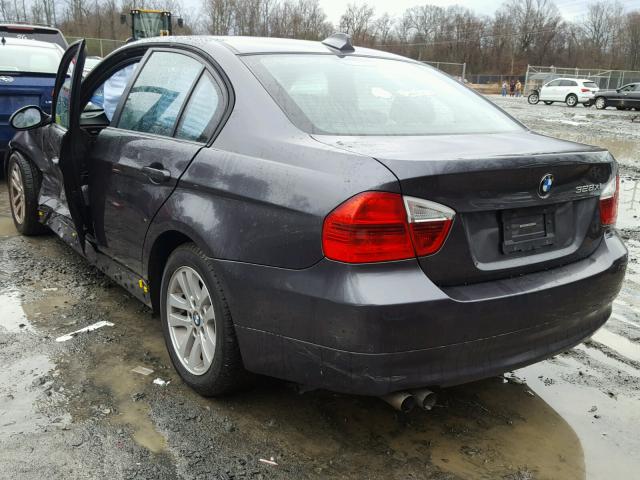 WBAVC93577K033744 - 2007 BMW 328 XI GRAY photo 3