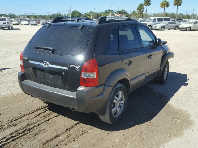 KM8JN12D56U307592 - 2006 HYUNDAI TUCSON GLS BLACK photo 4