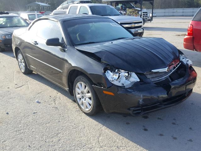 1C3LC45K98N174822 - 2008 CHRYSLER SEBRING BLACK photo 1