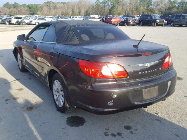 1C3LC45K98N174822 - 2008 CHRYSLER SEBRING BLACK photo 3