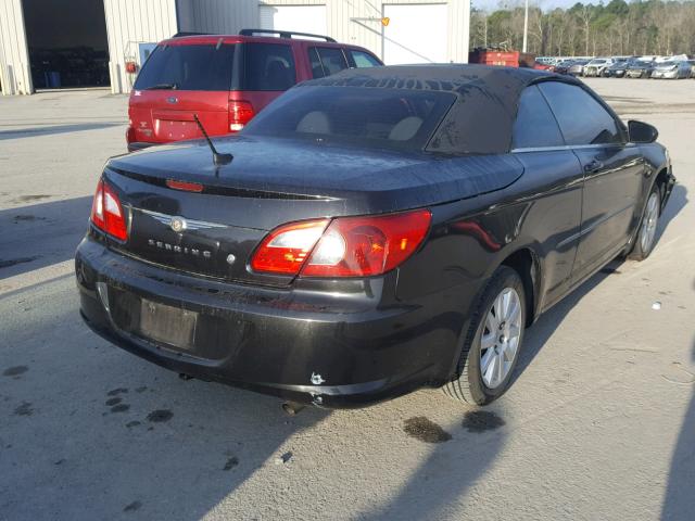 1C3LC45K98N174822 - 2008 CHRYSLER SEBRING BLACK photo 4