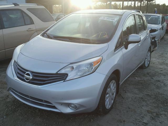 3N1CE2CPXEL418825 - 2014 NISSAN VERSA NOTE SILVER photo 2