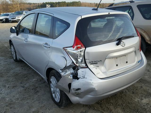 3N1CE2CPXEL418825 - 2014 NISSAN VERSA NOTE SILVER photo 3