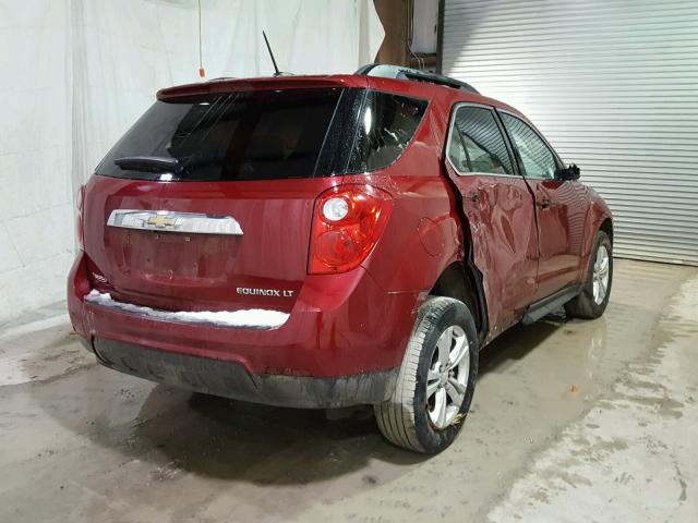 1GNALBEK4FZ115598 - 2015 CHEVROLET EQUINOX LT RED photo 4