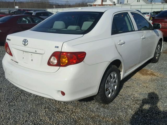 2T1BU40E99C182459 - 2009 TOYOTA COROLLA BA WHITE photo 4