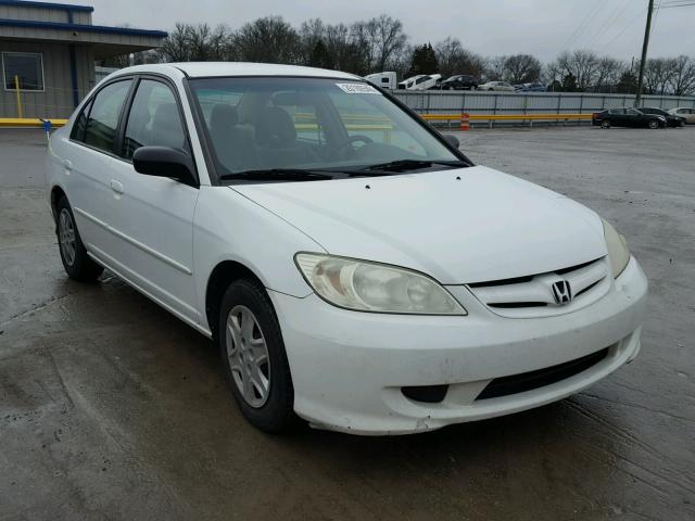 1HGEN26565L000095 - 2005 HONDA CIVIC GX WHITE photo 1