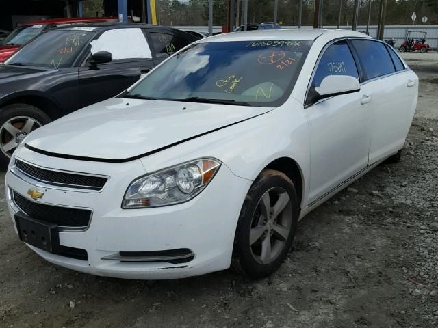 1G1ZC5EUXBF352258 - 2011 CHEVROLET MALIBU 1LT WHITE photo 2