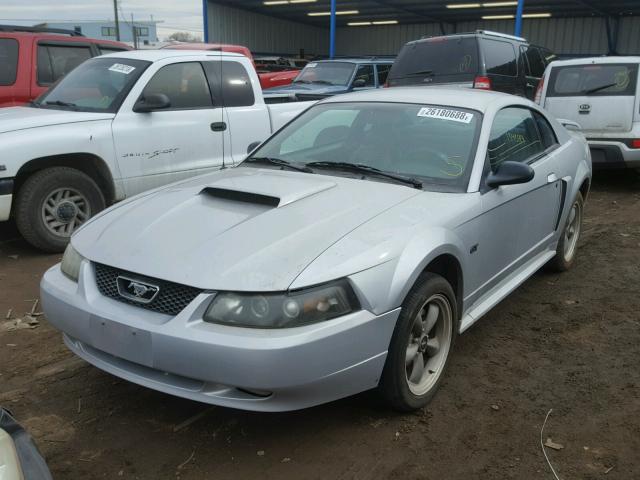 1FAFP42X01F105861 - 2001 FORD MUSTANG GT SILVER photo 2