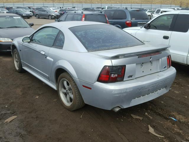 1FAFP42X01F105861 - 2001 FORD MUSTANG GT SILVER photo 3