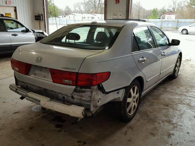 1HGCM66595A006292 - 2005 HONDA ACCORD EX SILVER photo 4