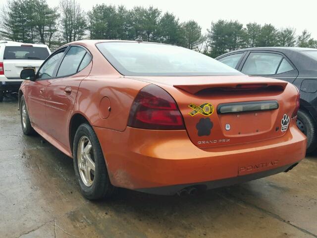 2G2WS522841215186 - 2004 PONTIAC GRAND PRIX ORANGE photo 3