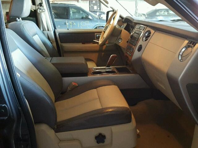 1FMFU18587LA41744 - 2007 FORD EXPEDITION GRAY photo 5