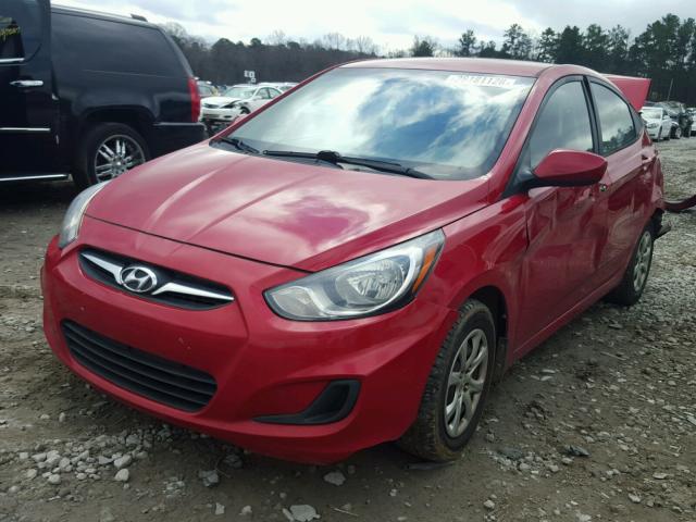 KMHCT4AE2DU297577 - 2013 HYUNDAI ACCENT GLS RED photo 2