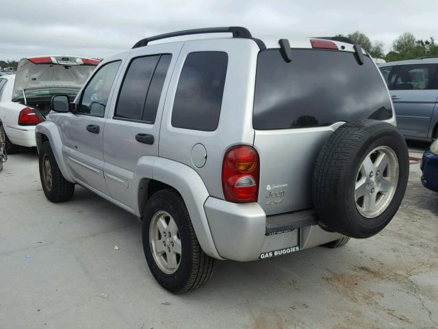 1J4GL58K02W329557 - 2002 JEEP LIBERTY LI SILVER photo 3