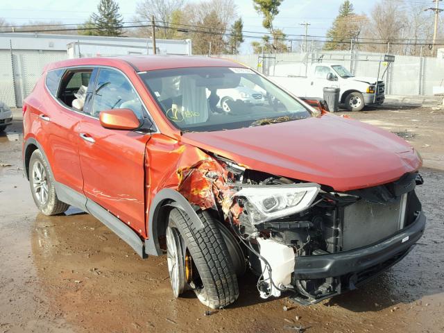 5XYZTDLB8GG369745 - 2016 HYUNDAI SANTA FE S ORANGE photo 1