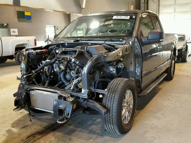 1FTEX1EP8GFD51307 - 2016 FORD F150 SUPER BLACK photo 2