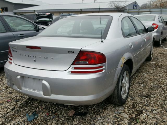 1B3EL46X25N675059 - 2005 DODGE STRATUS SX SILVER photo 4